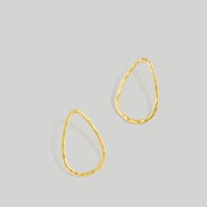 Madewell Sculptural Front-Facing Hoop Earrings